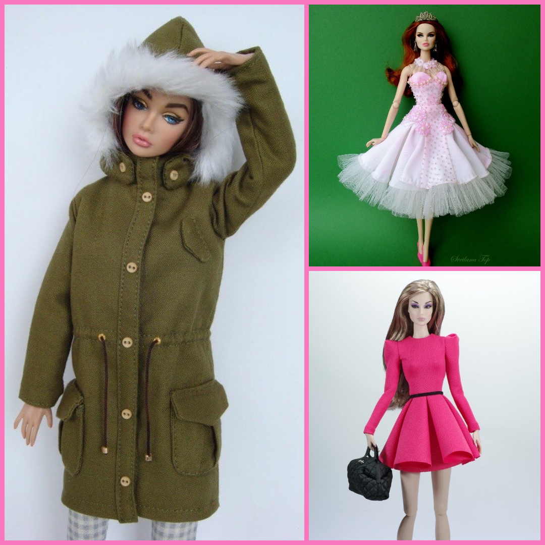 Boneca Barbie: 3 moldes de roupinha para imprimir - Molde para Artesanato